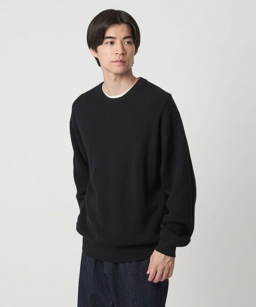 green label relaxing / グリーンレーベル リラクシング ニット・セーター | コットン アゼ クルーネック ニット | 詳細2