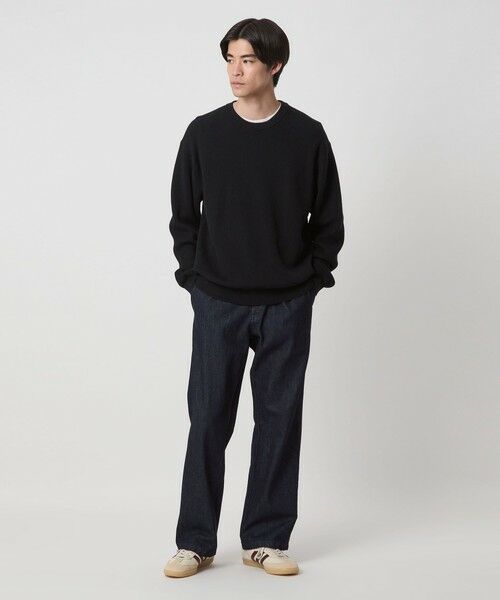 green label relaxing / グリーンレーベル リラクシング ニット・セーター | コットン アゼ クルーネック ニット | 詳細3