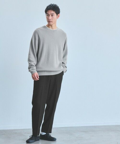 green label relaxing / グリーンレーベル リラクシング ニット・セーター | コットン アゼ クルーネック ニット | 詳細5