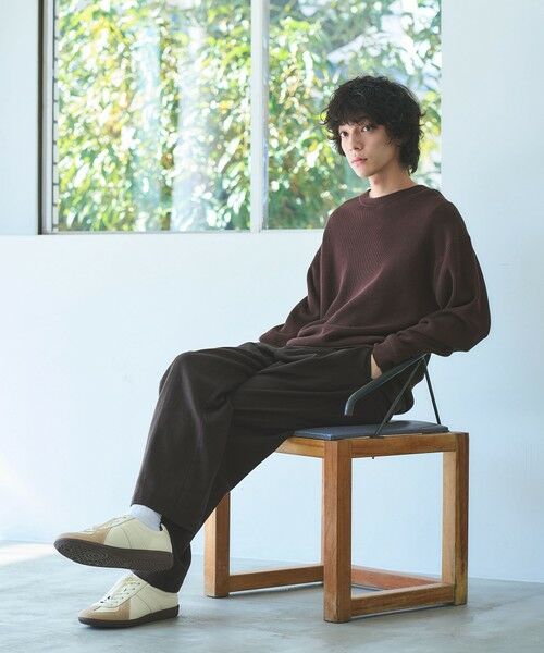 green label relaxing / グリーンレーベル リラクシング ニット・セーター | コットン アゼ クルーネック ニット | 詳細9