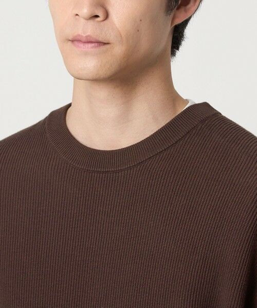 green label relaxing / グリーンレーベル リラクシング ニット・セーター | コットン アゼ クルーネック ニット | 詳細15