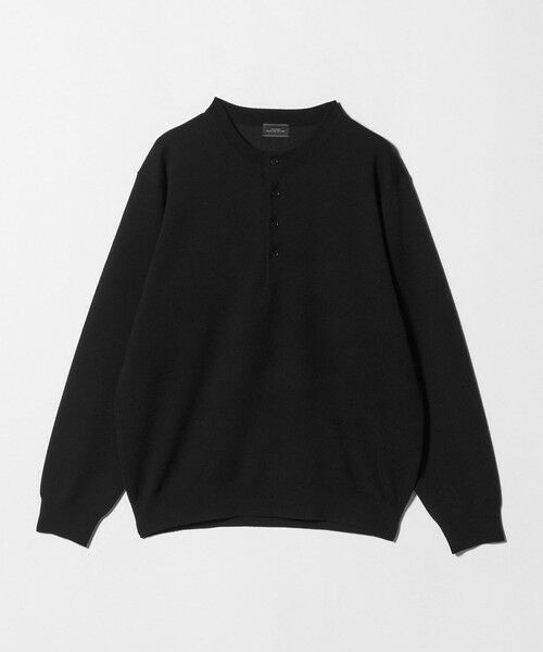 green label relaxing / グリーンレーベル リラクシング ニット・セーター | ダブルフェイス ヘンリーネック ニット | 詳細2