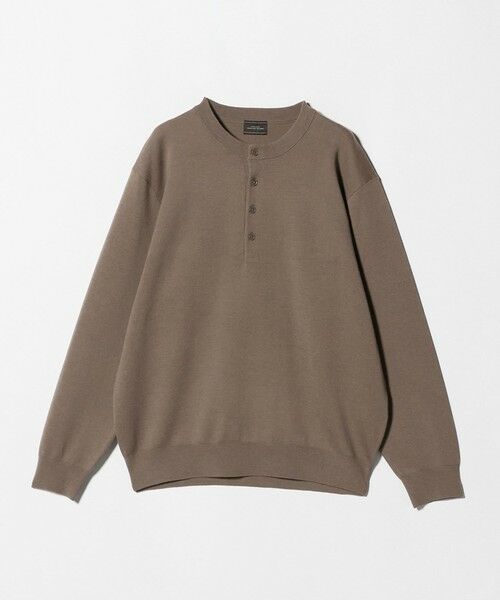 green label relaxing / グリーンレーベル リラクシング ニット・セーター | ダブルフェイス ヘンリーネック ニット | 詳細9