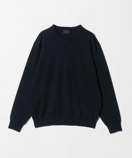green label relaxing / グリーンレーベル リラクシング ニット・セーター | ダブルフェイス ヘンリーネック ニット | 詳細26