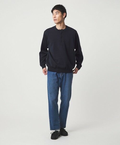 green label relaxing / グリーンレーベル リラクシング ニット・セーター | ダブルフェイス ヘンリーネック ニット | 詳細21