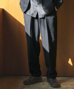 ウォッシャブル フラノ ツイル ワイド ユーティリティパンツ W2 -ストレッチ-