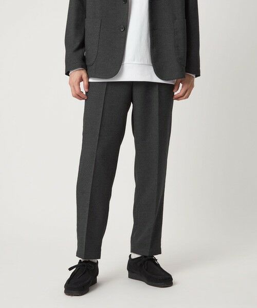 green label relaxing / グリーンレーベル リラクシング その他パンツ | ウォッシャブル フラノ ツイル ワイド ユーティリティパンツ W2 -ストレッチ- | 詳細2