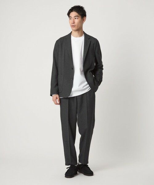 green label relaxing / グリーンレーベル リラクシング その他パンツ | ウォッシャブル フラノ ツイル ワイド ユーティリティパンツ W2 -ストレッチ- | 詳細3