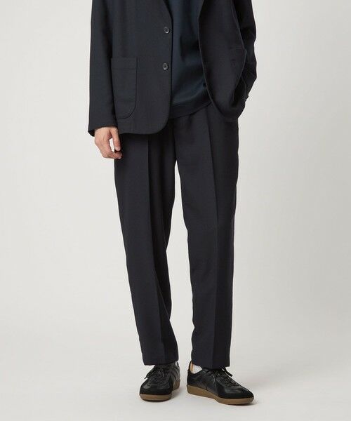 green label relaxing/グリーンレーベル リラクシング ウォッシャブル フラノ ツイル ワイド ユーティリティパンツ W2 -ストレッチ- NAVY M green label relaxing/グリーンレーベル リラクシング ウォッシャブル フラノ ツイル ワイド ユーティリティパンツ W2 -ストレッチ- NAVY M