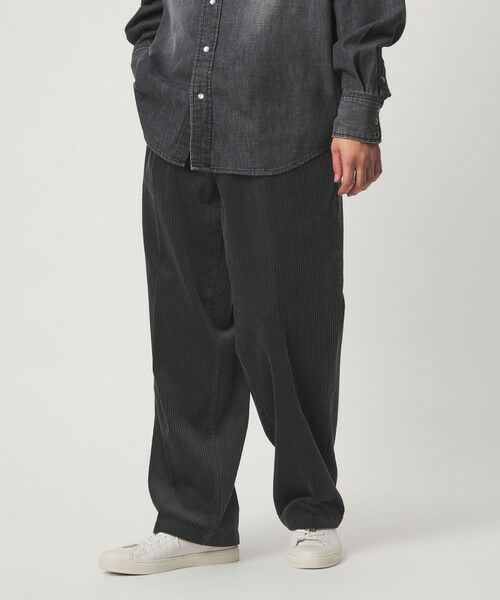 green label relaxing / グリーンレーベル リラクシング その他パンツ | コーデュロイ ワイド 1プリーツ W4 ワイドパンツ | 詳細10