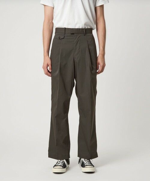 green label relaxing / グリーンレーベル リラクシング スラックス・ドレスパンツ | ＜PCN＞1プリーツ ワイド スラックス パンツ | 詳細8