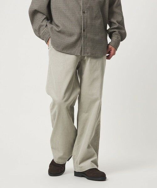 green label relaxing/グリーンレーベル リラクシング 【WEB限定】＜GLR or＞コーデュロイ ストレート パンツ LT. GRAY M