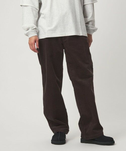green label relaxing / グリーンレーベル リラクシング その他パンツ | 【WEB限定】<GLR or>コーデュロイ ストレート パンツ(DK.BROWN)