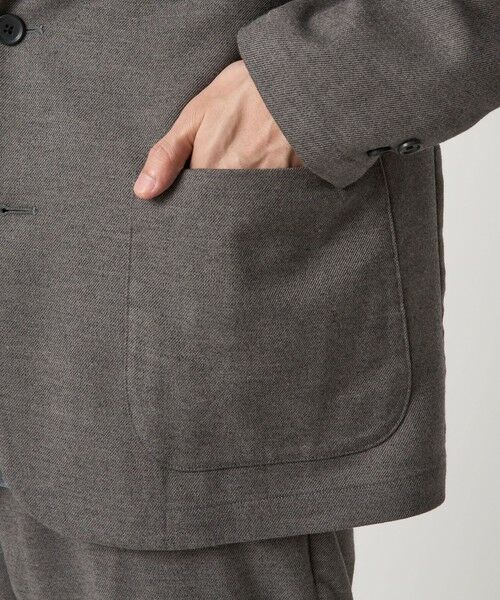 green label relaxing / グリーンレーベル リラクシング テーラードジャケット | ウォッシャブル フラノ ツイル リラックス ジャケット -ストレッチ- | 詳細14