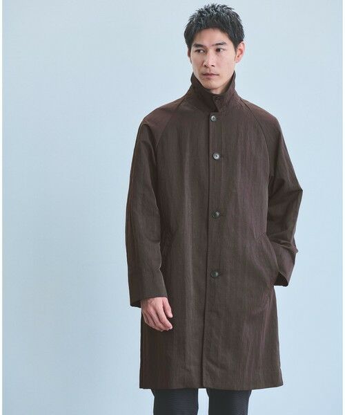 green label relaxing/グリーンレーベル リラクシング ナイロン ツイル ステンカラーコート -撥水- DK. BROWN S green label relaxing/グリーンレーベル リラクシング ナイロン ツイル ステンカラーコート -撥水- DK. BROWN S