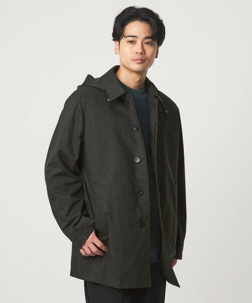 green label relaxing / グリーンレーベル リラクシング ステンカラーコート | ルミレットウール TAION フード バルカラーコート -撥水- | 詳細1