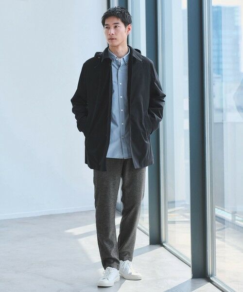 green label relaxing / グリーンレーベル リラクシング ステンカラーコート | ルミレットウール TAION フード バルカラーコート -撥水- | 詳細28