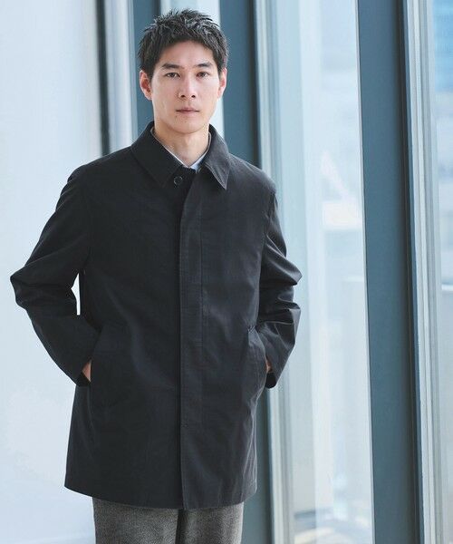 green label relaxing / グリーンレーベル リラクシング ステンカラーコート | ルミレットウール TAION フード バルカラーコート -撥水- | 詳細29