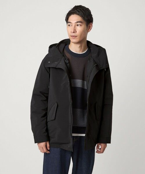 green label relaxing/グリーンレーベル リラクシング TAION 3WAY モッズ インナーダウン ブルゾン -撥水・防風- BLACK XL