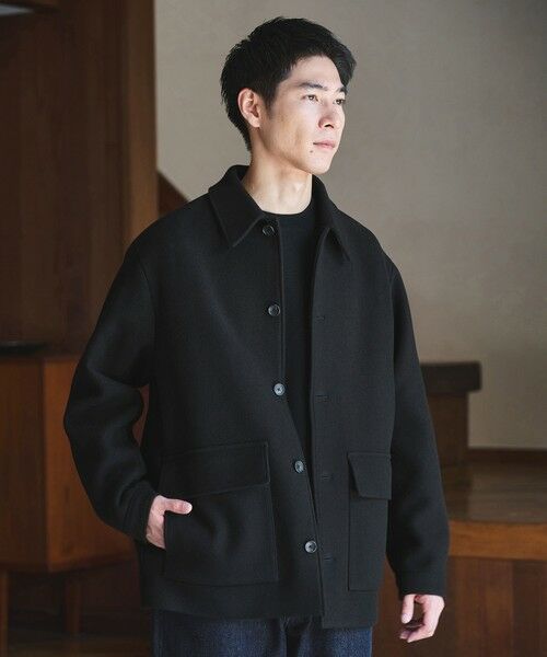 green label relaxing/O[[x NVO SENTDALE WOOL Jo[I[ BLACK M