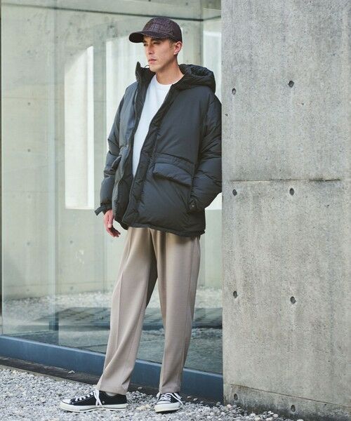 green label relaxing / グリーンレーベル リラクシング ダウンジャケット・ベスト | DICROS フード ダウン ブルゾン -撥水- | 詳細1