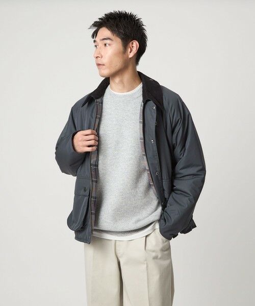 green label relaxing/グリーンレーベル リラクシング 【別注】<Barbour>GLR トランスポート パデット ビデイル ジャケット DK. GRAY 38 green label relaxing/グリーンレーベル リラクシング 【別注】<Barbour>GLR トランスポート パデット ビデイル ジャケット DK. GRAY 38