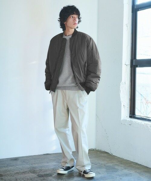 green label relaxing / グリーンレーベル リラクシング ミリタリージャケット・コート | 【別注】＜ALPHA INDUSTRIES＞リバーシブル MA-1 フライトジャケット ブルゾン | 詳細3