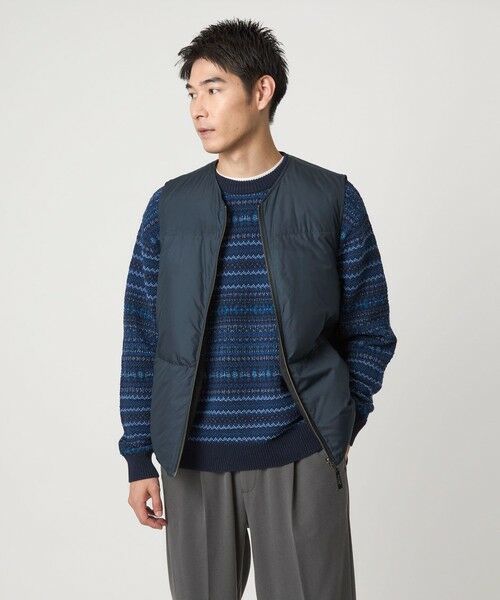 green label relaxing/グリーンレーベル リラクシング 【別注】<TAION>ドライバーズ リバーシブル ダウン ベスト NAVY XL green label relaxing/グリーンレーベル リラクシング 【別注】<TAION>ドライバーズ リバーシブル ダウン ベスト NAVY XL