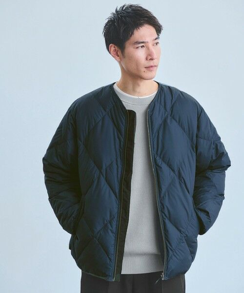 green label relaxing/グリーンレーベル リラクシング 【別注】<TAION>ドライバーズ リバーシブル ダウン ジャケット NAVY XL green label relaxing/グリーンレーベル リラクシング 【別注】<TAION>ドライバーズ リバーシブル ダウン ジャケット NAVY XL