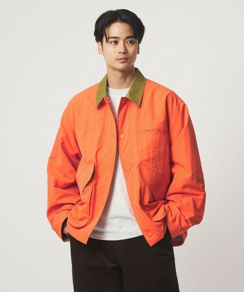 green label relaxing/グリーンレーベル リラクシング 【WEB限定】<GLR or>ビッグ フラップ カバーオール ジャケット ORANGE S green label relaxing/グリーンレーベル リラクシング 【WEB限定】<GLR or>ビッグ フラップ カバーオール ジャケット ORANGE S