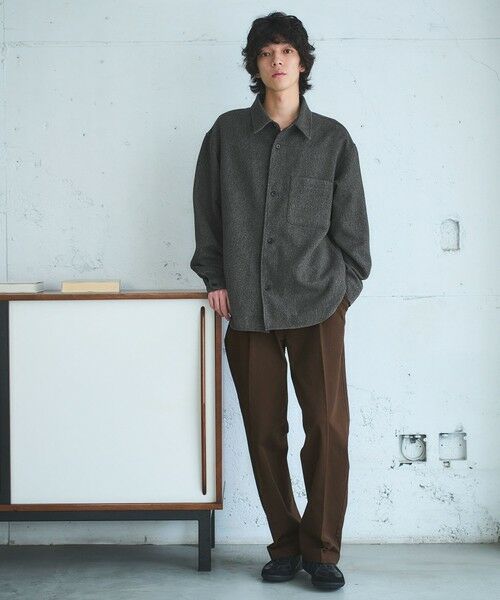 green label relaxing / グリーンレーベル リラクシング シャツ・ブラウス | ツイードライク CPO ジャケット | 詳細1