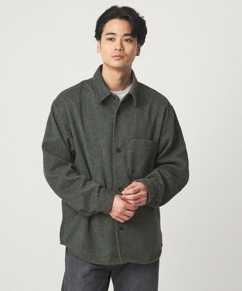 green label relaxing / グリーンレーベル リラクシング シャツ・ブラウス | ツイードライク CPO ジャケット | 詳細11