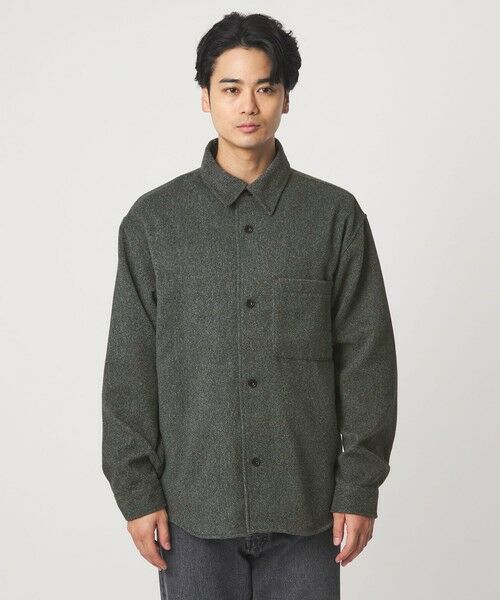 green label relaxing / グリーンレーベル リラクシング シャツ・ブラウス | ツイードライク CPO ジャケット | 詳細3