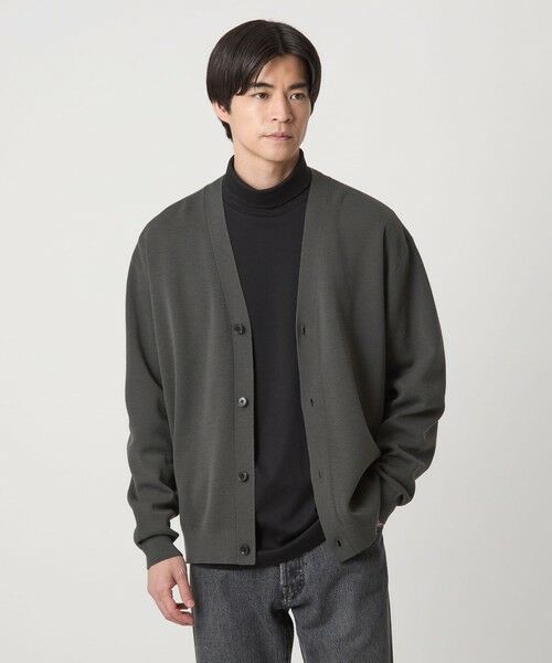 green label relaxing / グリーンレーベル リラクシング カーディガン・ボレロ | ポリエステル ウール ミラノリブ Vネック カーディガン | 詳細3