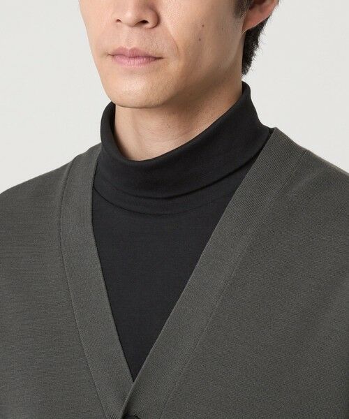 green label relaxing / グリーンレーベル リラクシング カーディガン・ボレロ | ポリエステル ウール ミラノリブ Vネック カーディガン | 詳細8