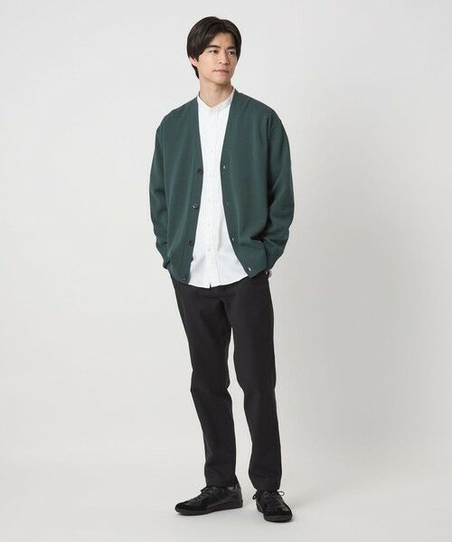 green label relaxing / グリーンレーベル リラクシング カーディガン・ボレロ | ポリエステル ウール ミラノリブ Vネック カーディガン | 詳細11