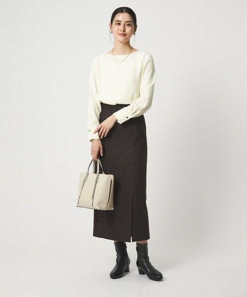 green label relaxing / グリーンレーベル リラクシング シャツ・ブラウス | シンプル クルーネック ブラウス | 詳細2