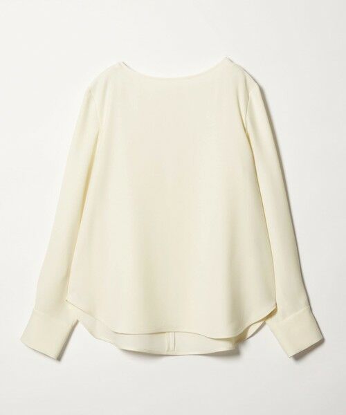 green label relaxing/グリーンレーベル リラクシング シンプル クルーネック ブラウス OFF WHITE FREE