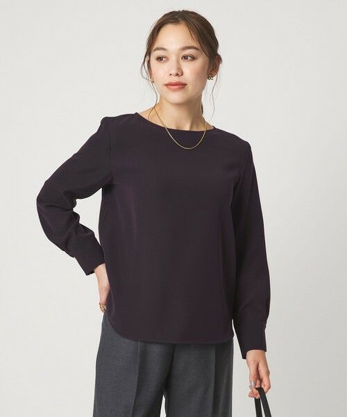 green label relaxing / グリーンレーベル リラクシング シャツ・ブラウス | シンプル クルーネック ブラウス | 詳細8