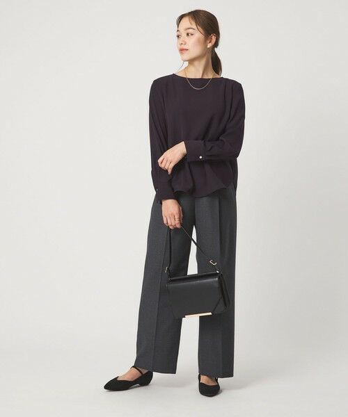 green label relaxing / グリーンレーベル リラクシング シャツ・ブラウス | シンプル クルーネック ブラウス | 詳細9