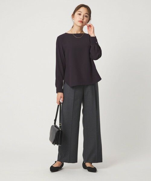 green label relaxing / グリーンレーベル リラクシング シャツ・ブラウス | シンプル クルーネック ブラウス | 詳細10