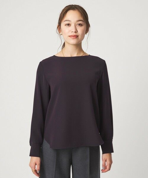 green label relaxing / グリーンレーベル リラクシング シャツ・ブラウス | シンプル クルーネック ブラウス | 詳細11