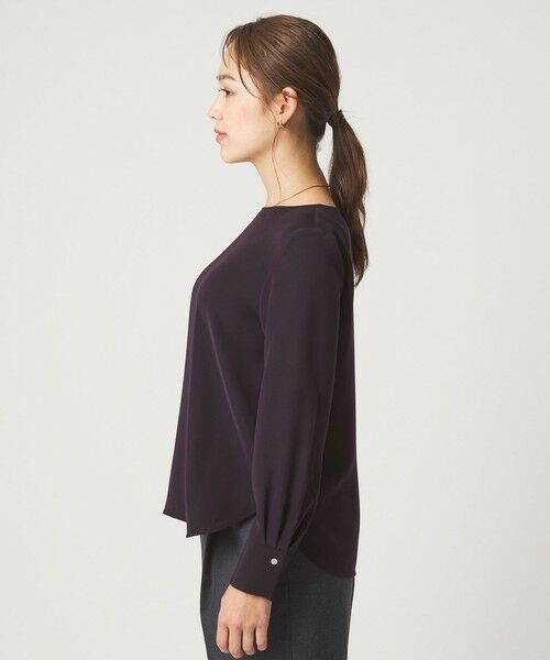 green label relaxing / グリーンレーベル リラクシング シャツ・ブラウス | シンプル クルーネック ブラウス | 詳細12