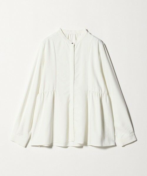 green label relaxing / グリーンレーベル リラクシング シャツ・ブラウス | スタンドカラー ペプラム ブラウス | 詳細4