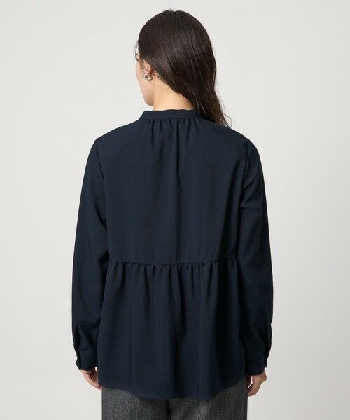 green label relaxing / グリーンレーベル リラクシング シャツ・ブラウス | スタンドカラー ペプラム ブラウス | 詳細20