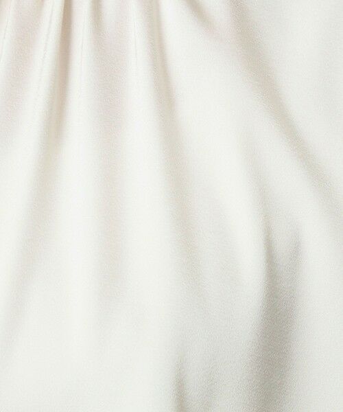 green label relaxing / グリーンレーベル リラクシング シャツ・ブラウス | サテン スタンドネック ギャザー ブラウス | 詳細5