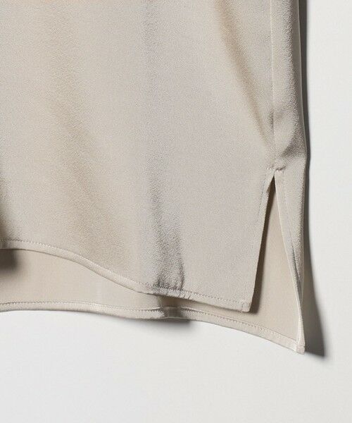 green label relaxing / グリーンレーベル リラクシング シャツ・ブラウス | サテン スタンドネック ギャザー ブラウス | 詳細14