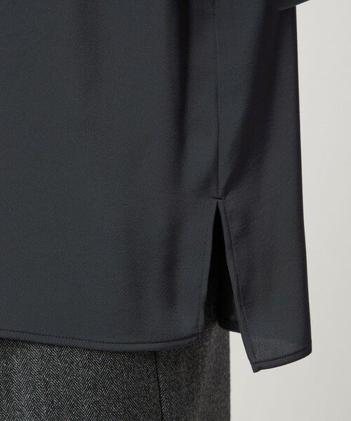 green label relaxing / グリーンレーベル リラクシング シャツ・ブラウス | サテン スタンドネック ギャザー ブラウス | 詳細24