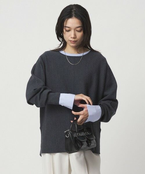 green label relaxing / グリーンレーベル リラクシング カットソー | ドッキング カフス ロングスリーブ プルオーバー カットソー | 詳細14