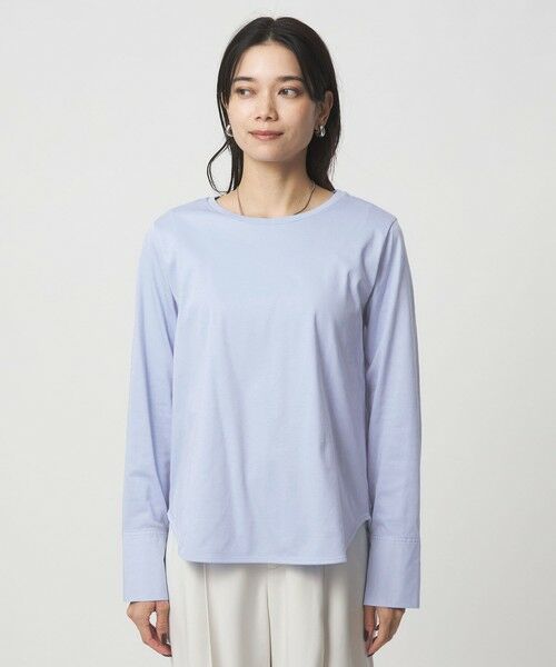 green label relaxing / グリーンレーベル リラクシング カットソー | ドッキング カフス ロングスリーブ プルオーバー カットソー | 詳細18